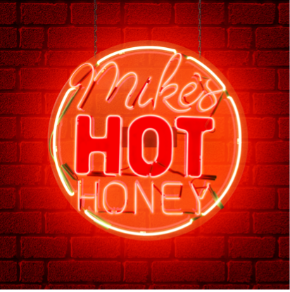 Mike's Hot Honey sign