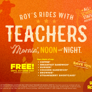 Roy's Rides with Teachers